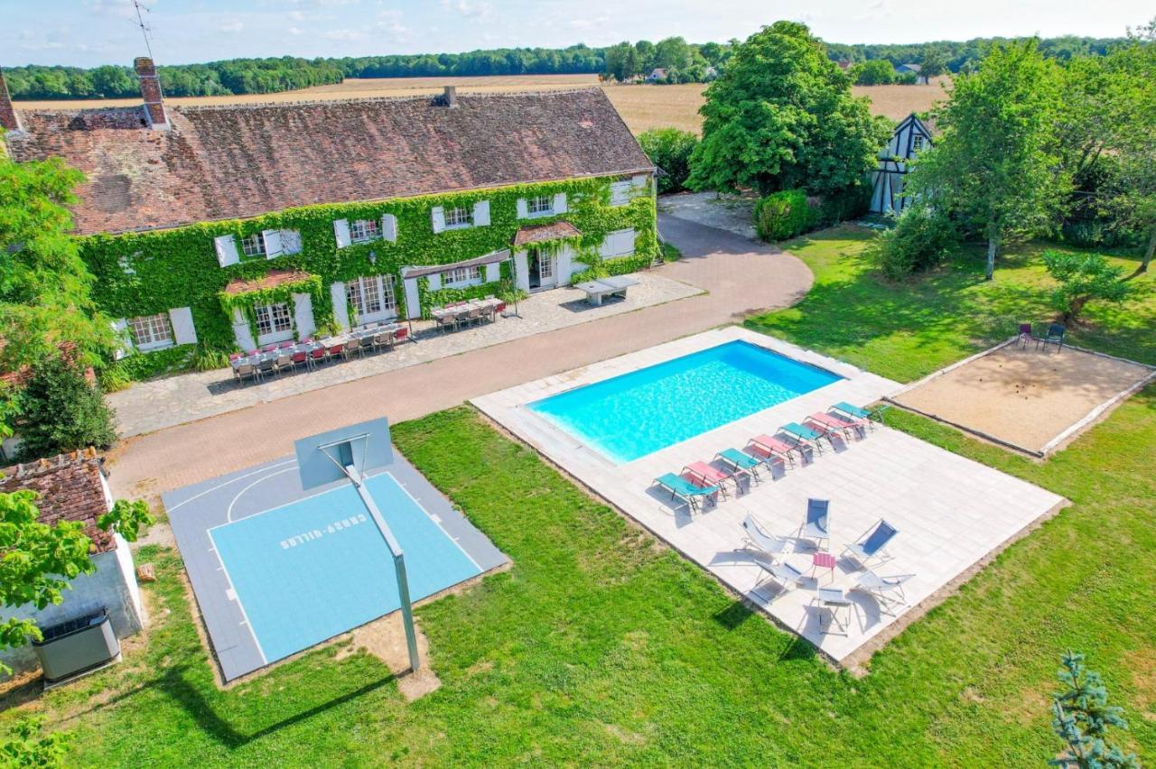 Crazy Villa Etisseaux 45 - Heated Pool - Volley Court - 1H30 Paris - 45P Saint-Maurice-sur-Aveyron Екстериор снимка