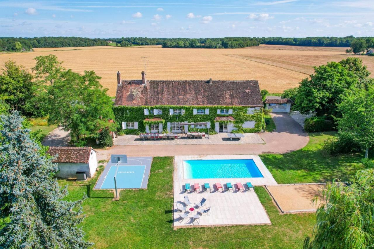 Crazy Villa Etisseaux 45 - Heated Pool - Volley Court - 1H30 Paris - 45P Saint-Maurice-sur-Aveyron Екстериор снимка